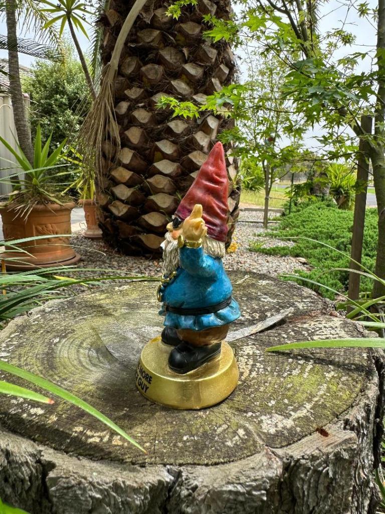 Garden Gnomes Statue Gnome Rude Finger Crazy Gnome Mr Nice Guy Garden Décor