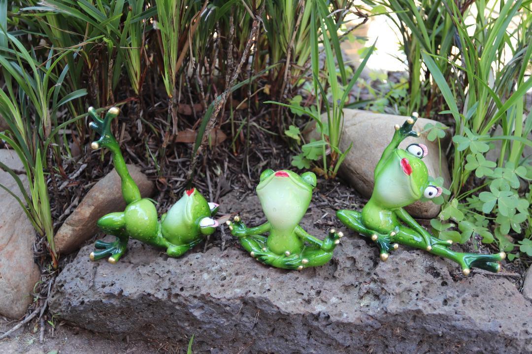 Yoga Frogs Frog Decorative Celebrity Figurines Funny Garden Home Décor Ornament