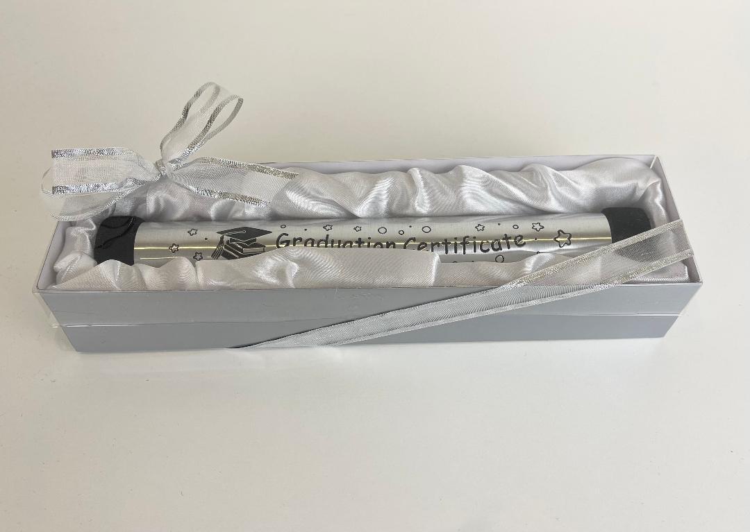 Graduation Certificate Holder School Year College Diploma Keepsake with Gift Box