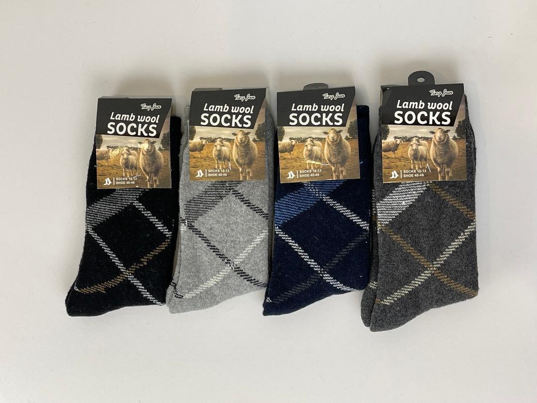 Warm Winter Socks Fur Thermal Sock Men Lamb Wool Heated Sox s6-10