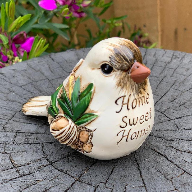 Bird Figurine Birds With Words Statue Sign Ornaments Sculpture Home Garden Decor
