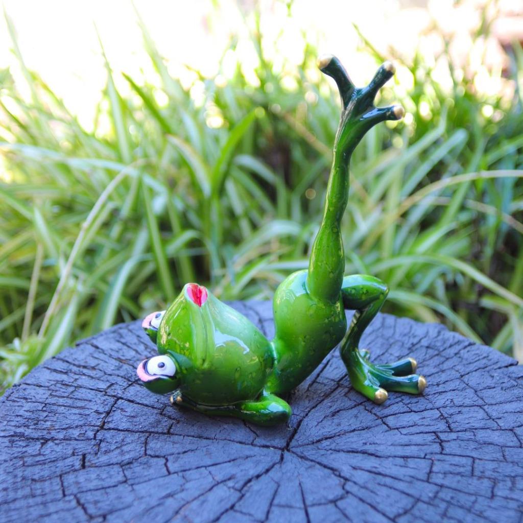 Frogs Decorative Yoga Frog Celebrity Figurines Funny Garden Home Décor Ornament