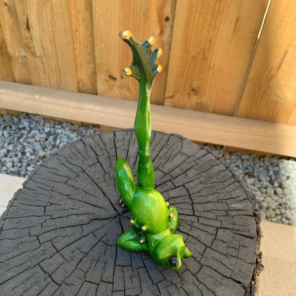 Frogs Decorative Yoga Frog Figurines Funny Garden Home Décor Ornament set of 2