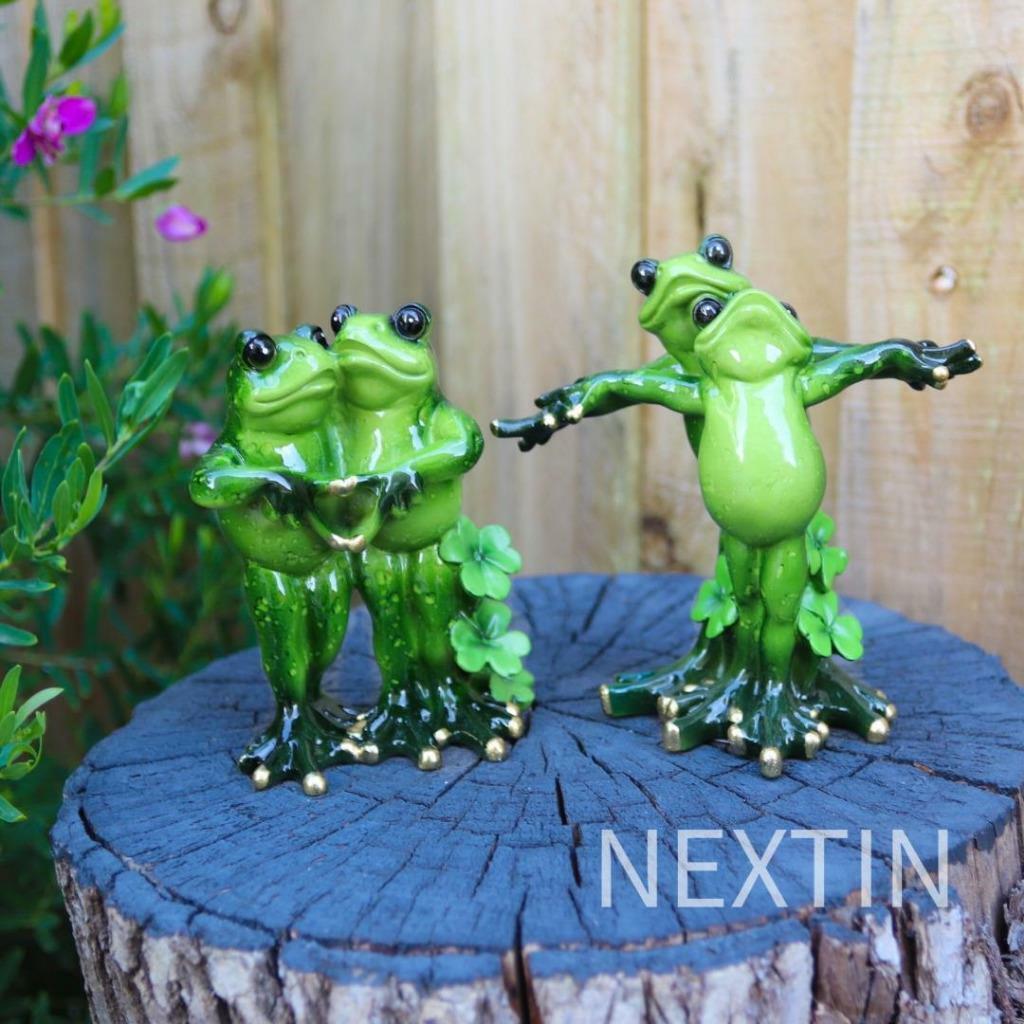 Frogs Decorative Lovers Frog Figurines Statues Garden Home Décor Ornaments