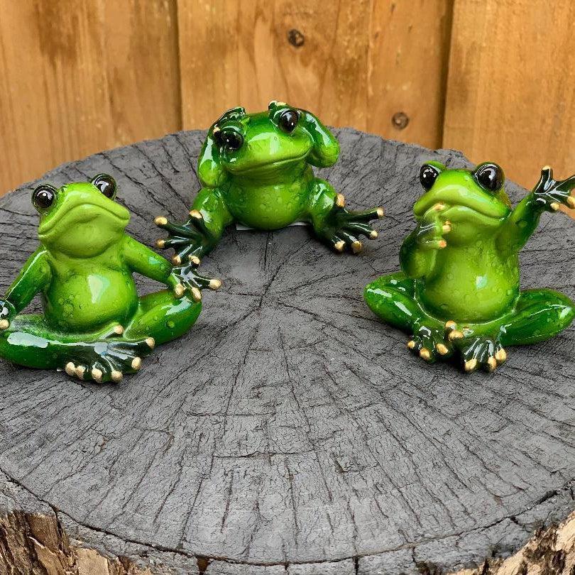 Yoga Frogs Decorative Frog Figurines Fairy Garden Home Decor Ornament 3/ 6pc Set