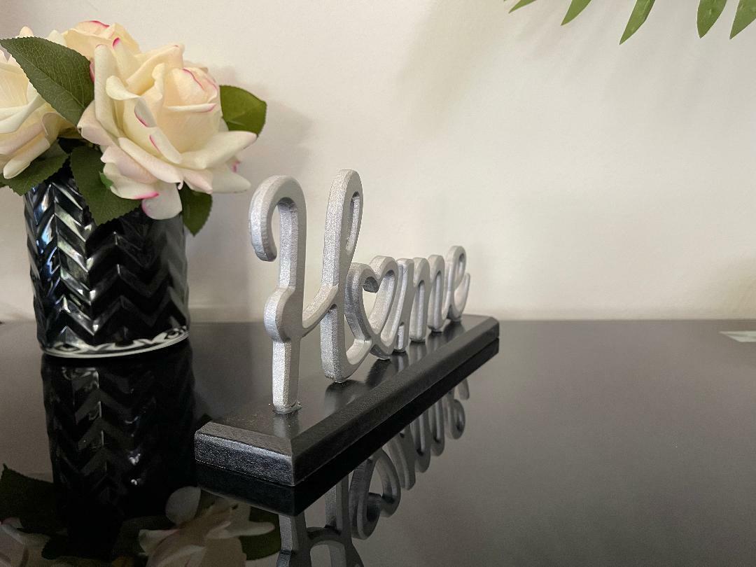 Home Family Table Sign Plaque Wood Home Signs Table Centerpiece Farmhouse Decor