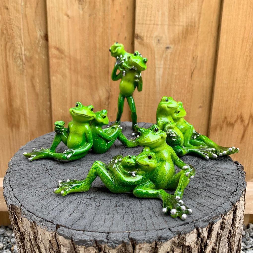 Frogs Decorative Frog Figurines Family & Lovers Garden Home Décor Ornament
