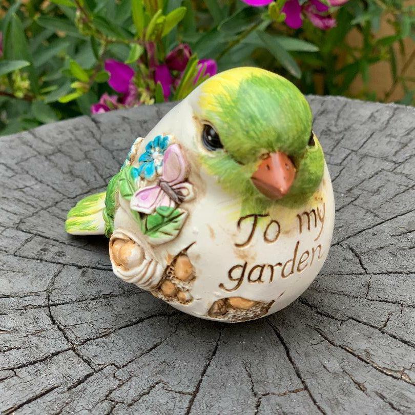 Bird Figurine Birds With Words Statue Sign Ornaments Sculpture Home Garden Decor