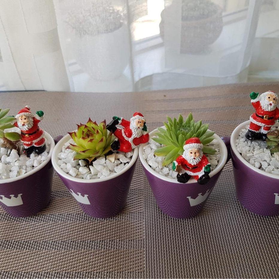 Santa Claus Miniature Figurine Christmas Ornament Accessories Fairy Garden decor