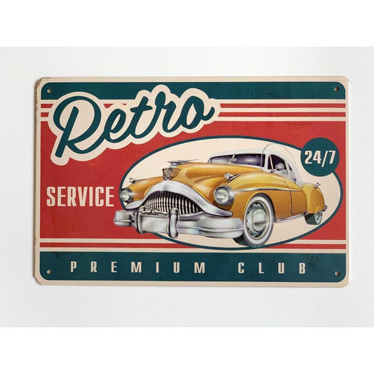 Retro Service Metal Tin Sign Country Vintage Retro Home Signs Wall Decor Bar Pub