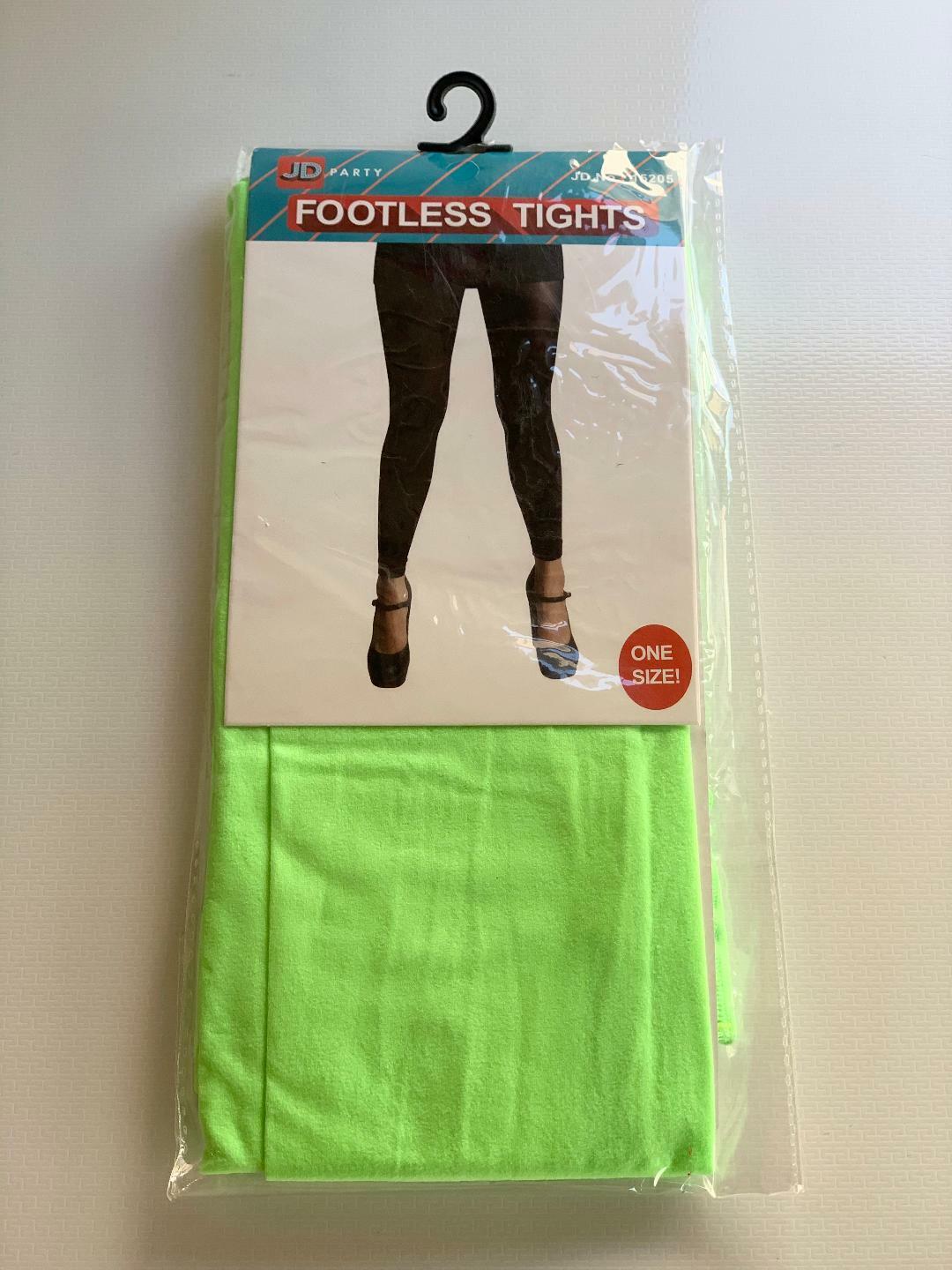 Women Ladies Leggings Footless Party Costume Legging Colorful Black Pink Green