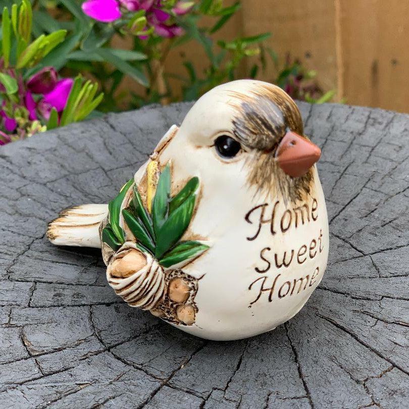 Bird Figurine Birds With Words Statue Sign Ornaments Sculpture Home Garden Decor