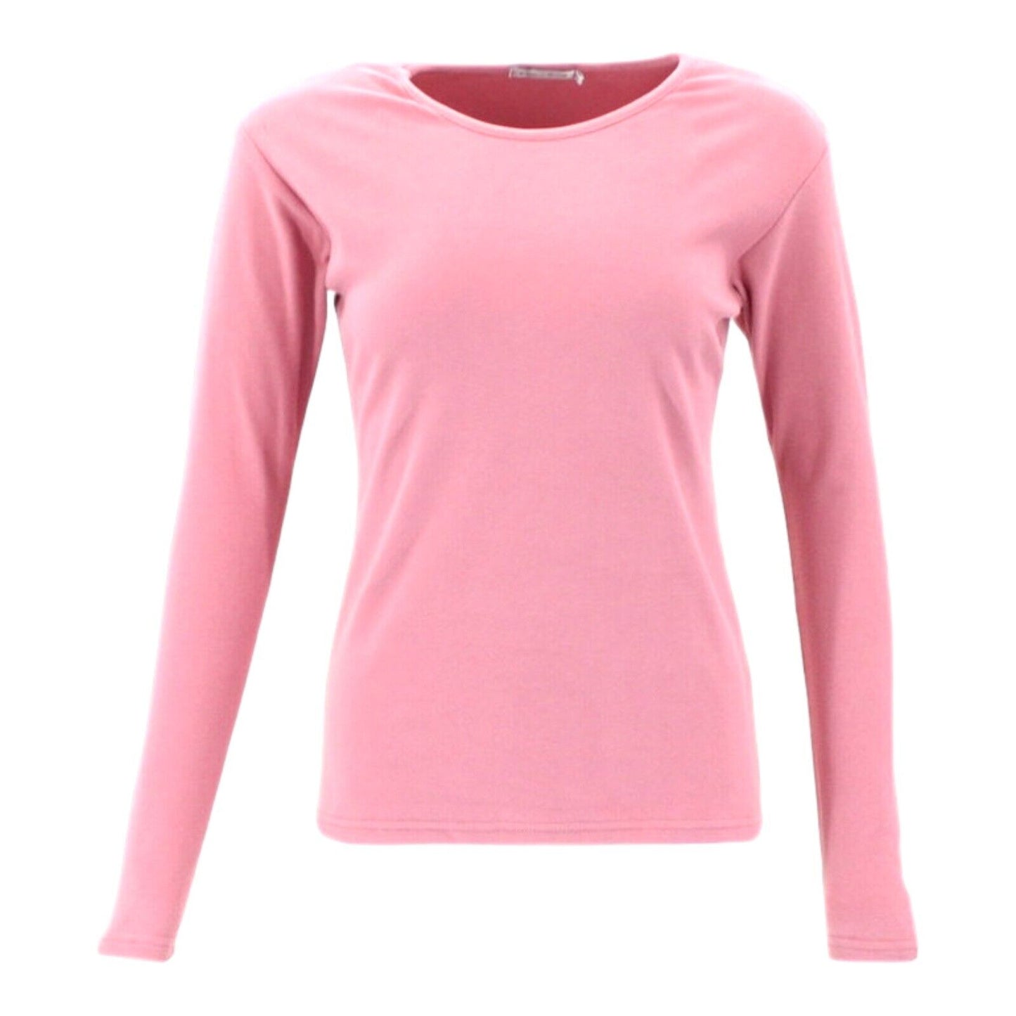 Women's Long Sleeve Top Thick Thermal Fleece Soft Stretch Plain Color T-Shirt