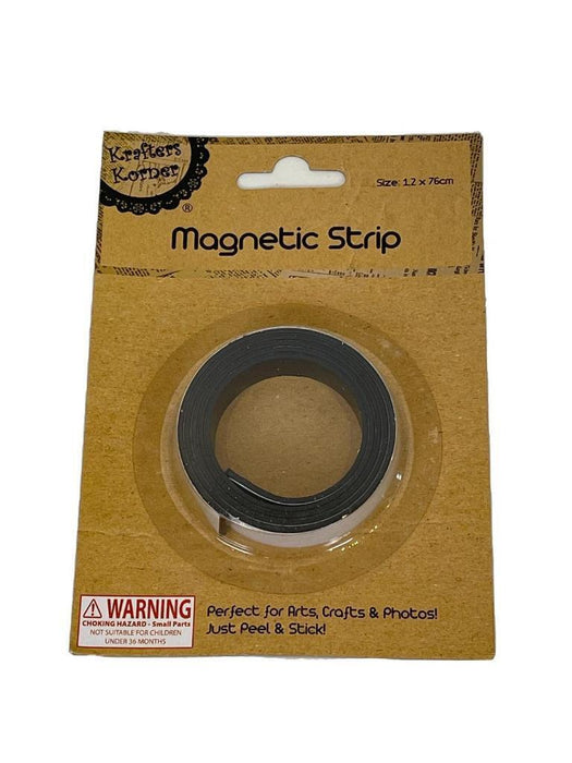 3x Magnetic Strip Magnet Tape Roll Photo Fridge Self Adhesive DIY Craft 76cm