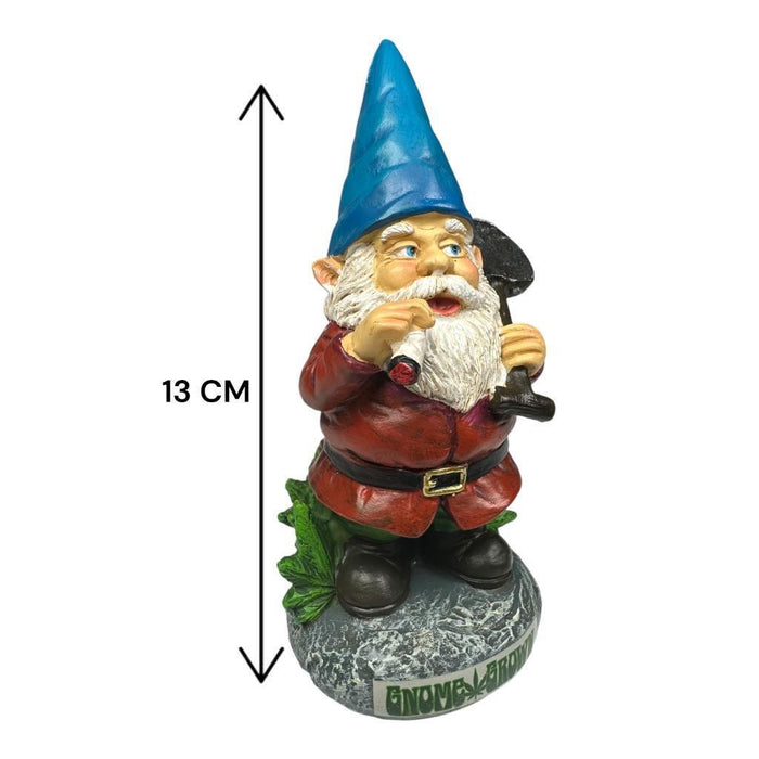 Garden Gnome With Shovel Funny Bud Gnome Smoking Garden Ornament 13cm