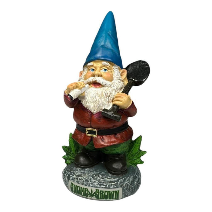 Garden Gnome With Shovel Funny Bud Gnome Smoking Garden Ornament 13cm