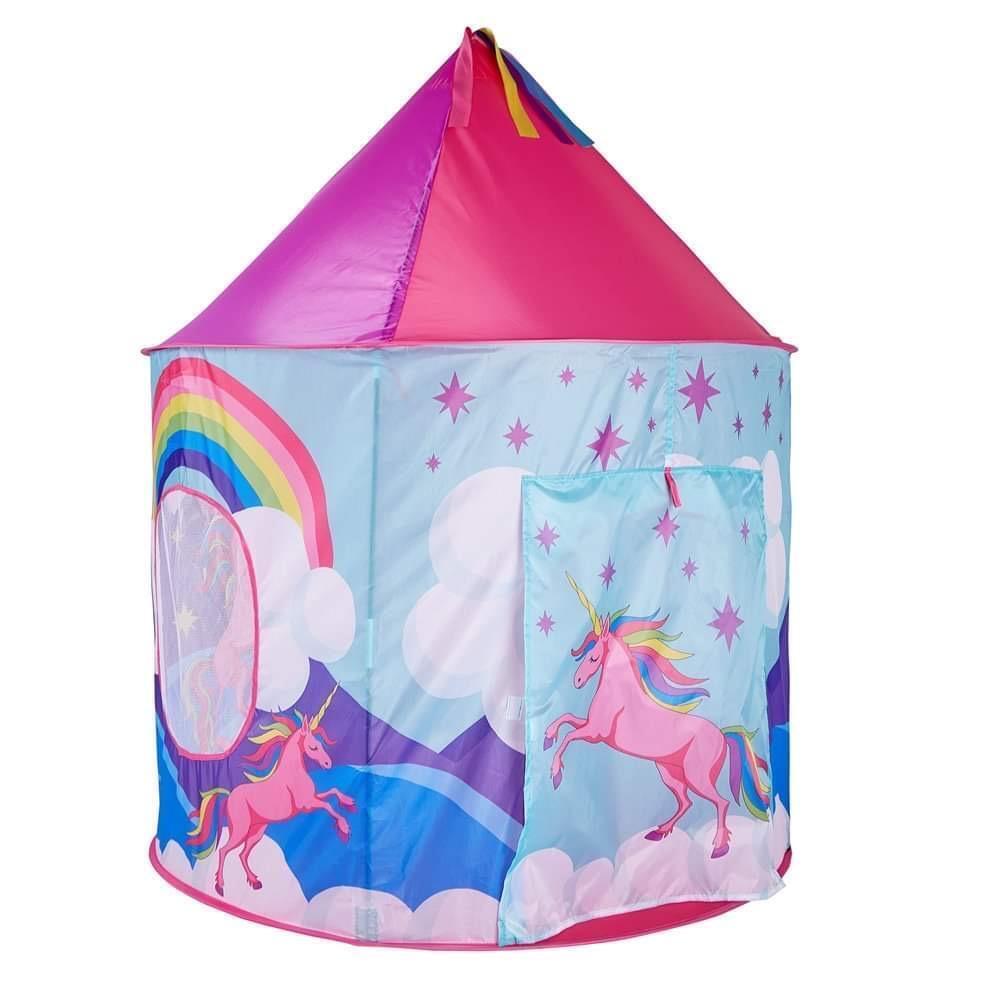 Unicorn Kids Playhouse Play tent Pink Pop Up Castle Princess Indoor Outdoor Girl