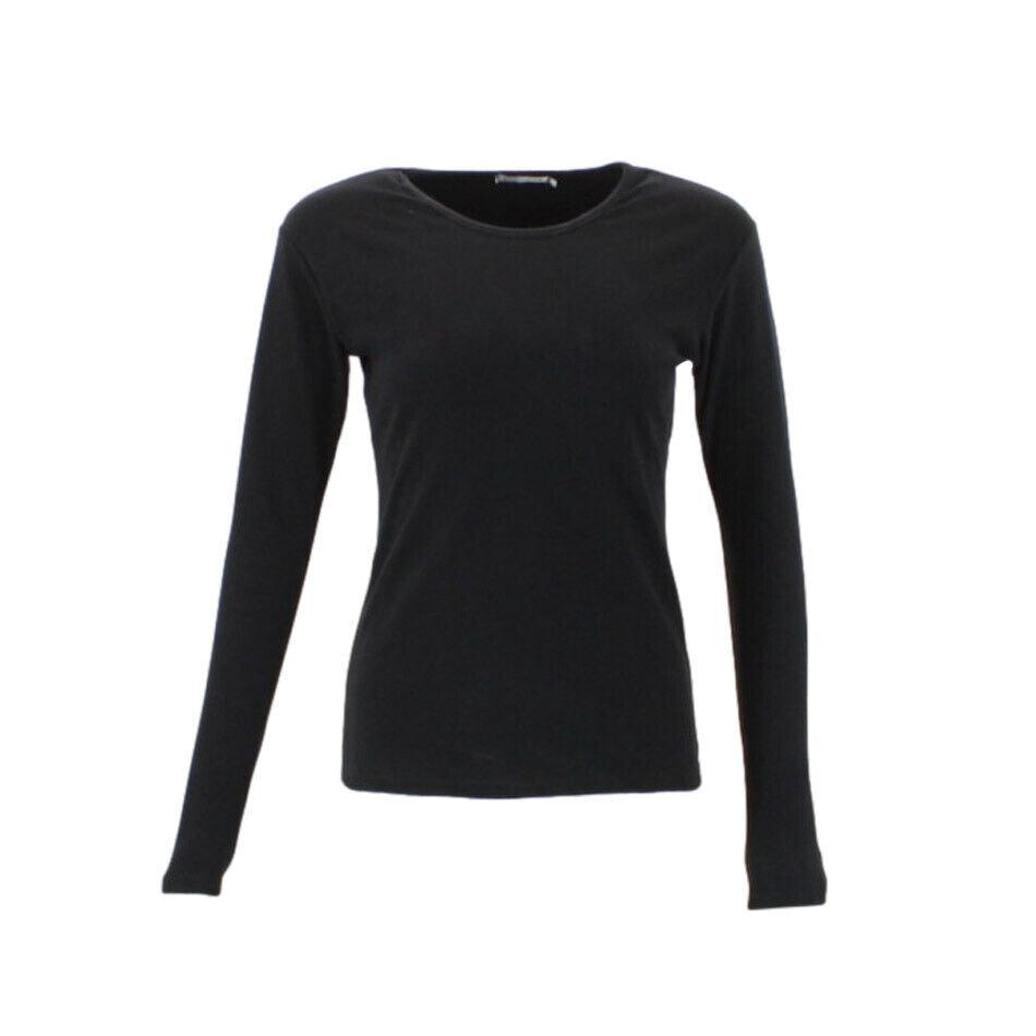 Women's Long Sleeve Top Thick Thermal Fleece Soft Stretch Plain Color T-Shirt