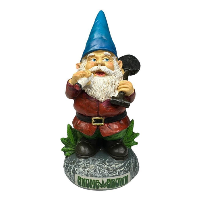 Garden Gnome With Shovel Funny Bud Gnome Smoking Garden Ornament 13cm