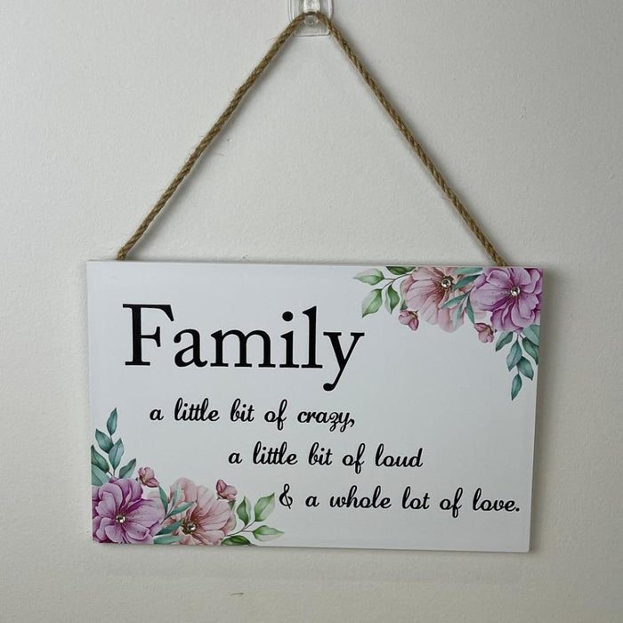 Wooden Home Sign Family Sign Hanging Wall Decor Country Signs Gift