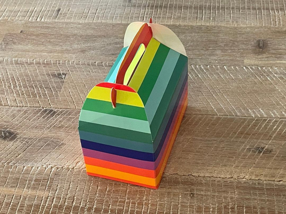 Rainbow Treat Box Party Favor Desert Boxes Lolly Candy Paper Gift Boxes Bulk