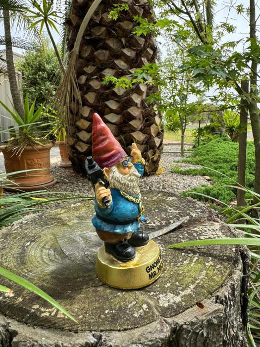 Garden Gnomes Statue Gnome Rude Finger Crazy Gnome Mr Nice Guy Garden Décor