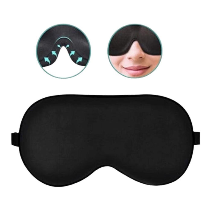 Flight Mode Travel Eye Mask Holiday Adjustable Strap Soft Blackout Aeroplane