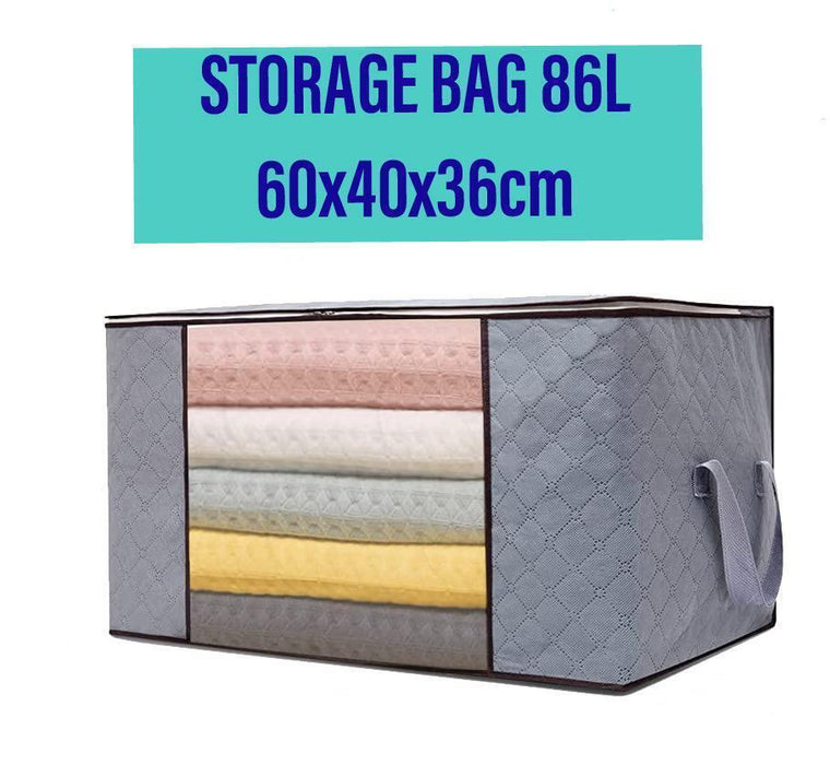 2X Large Clothes Storage Bags Quilt Blanket Storage Bins Closet Organiser