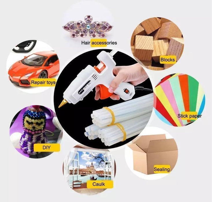 Hot Glue Sticks Transparent Hot Melt Glue Sticks Glue Gun Art Craft Adhesive 7mm