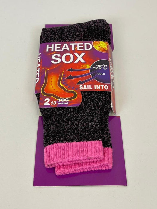 6 Pairs Women Warm Thermal Socks Heated Sox Winter Thick Soft Sock Size 7-11