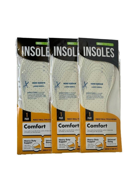 3 Pairs Foam Comfort Insoles Shoe Insert Breathable Shoes Insole Ultra Soft