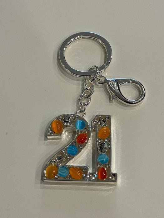 21st Birthday Keychain 21st Birthday Keyring Happy Birthday Key Ring Women Gifts