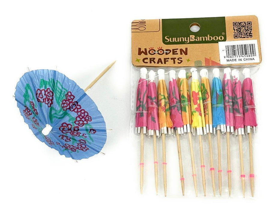 Umbrella Cake Fruits Toothpick Cocktail Sticks Toothpicks Hawaiian Luau Party