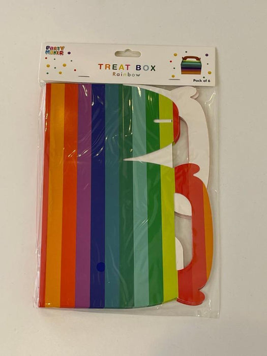 Rainbow Treat Box Party Favor Desert Boxes Lolly Candy Paper Gift Boxes Bulk