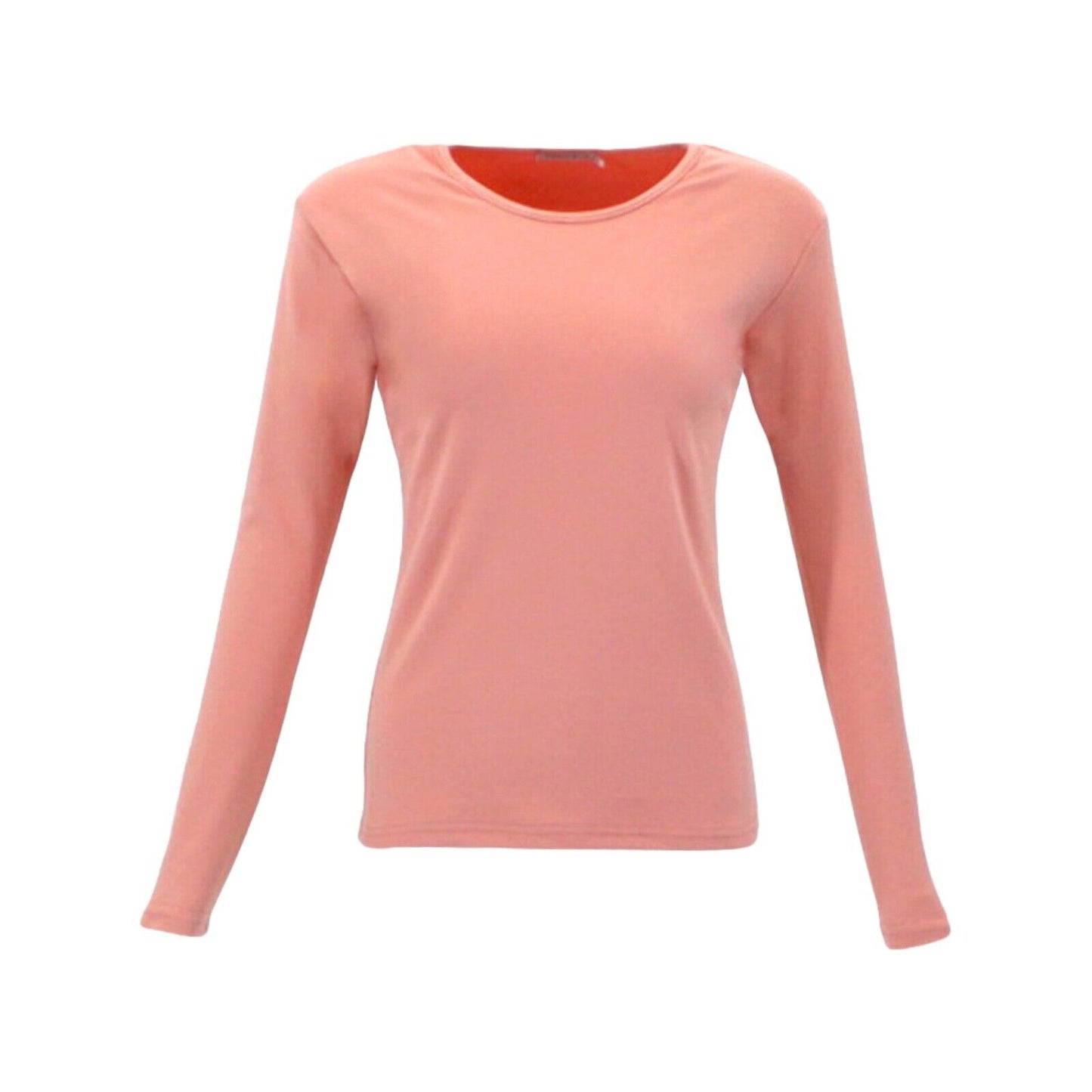 Women's Long Sleeve Top Thick Thermal Fleece Soft Stretch Plain Color T-Shirt