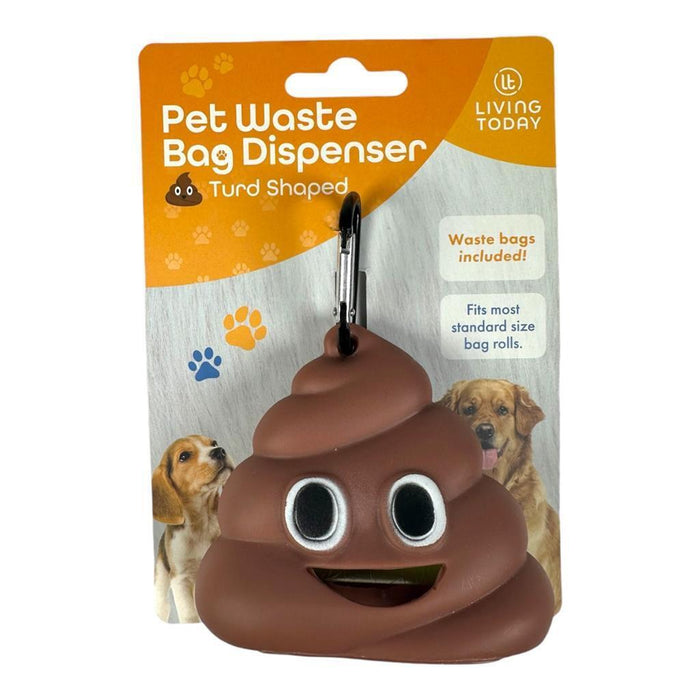 Fun & Functional Turd-Shaped Dog Poo Dispenser with Biodegradable Bags Holder