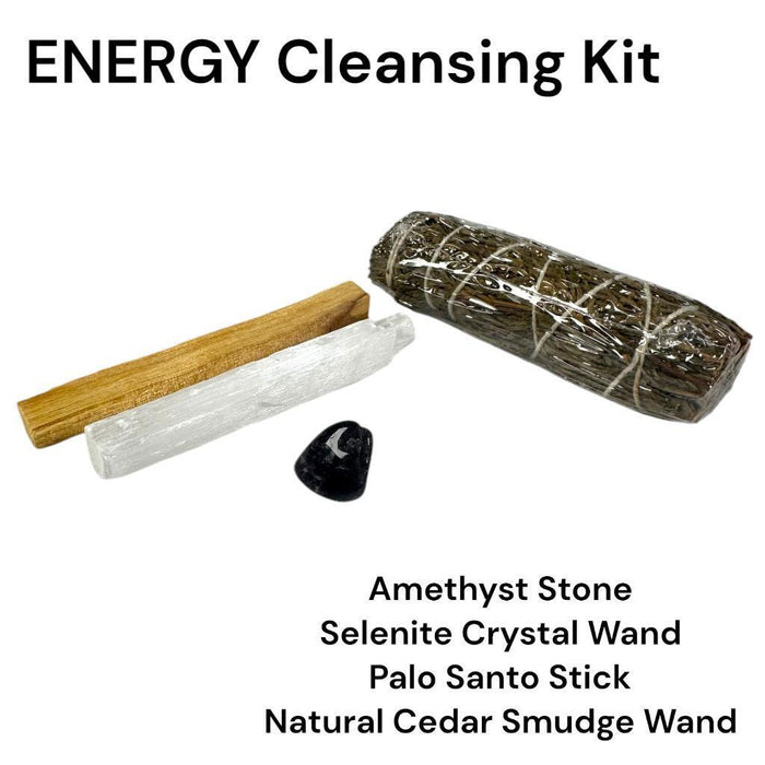 Sage & Stone Cleansing Kit: Love Energy, Chakra Healing, & Smudging Essentials!