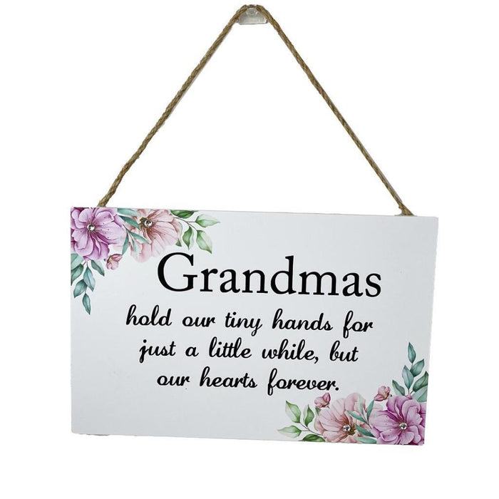 Grandmas Sign Wooden Hanging Wall Decor Grandma Signs Country Sign Mother's Day