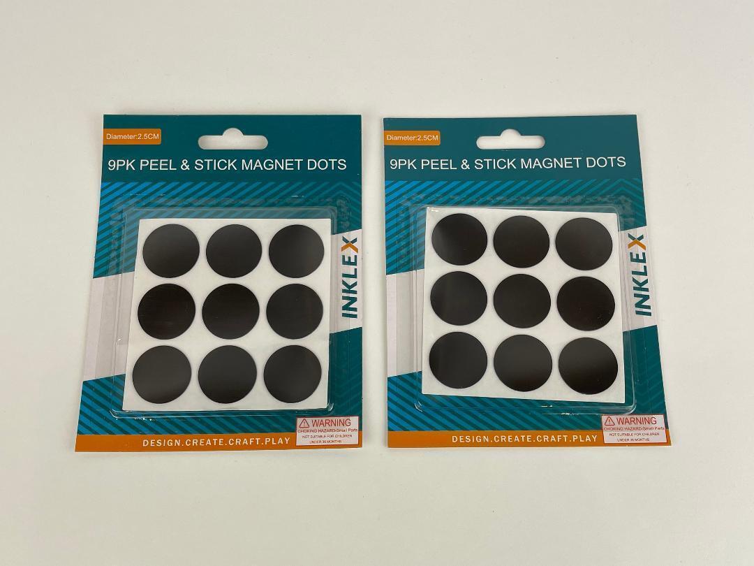 Self Adhesive Magnetic Dots for Crafts Magnet Dots Round Circle Stickers 2.5cm