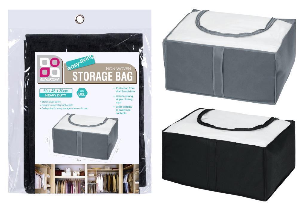 2x Clothes Storage Bags Wardrobe Storage Bins Quilt Blanket Foldable Organiser