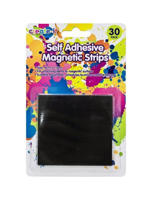 Self Adhesive Magnetic Strips for Crafts Magnet Strip Rectangle Stickers 4x1.5cm