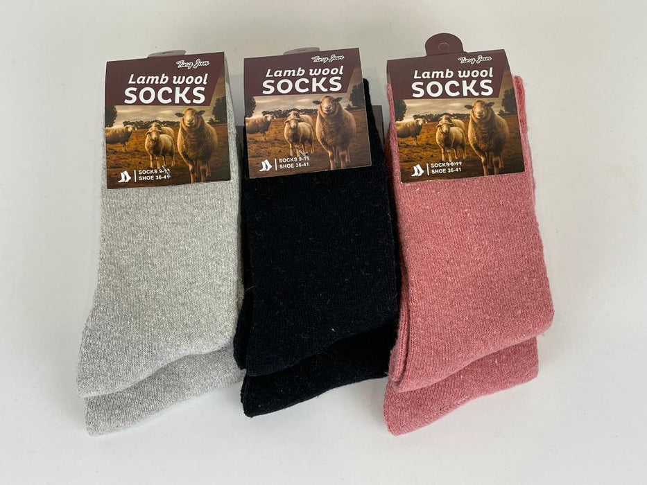 Warm Winter Socks Soft Thermal Sock Lamb Wool Merino Heated Sox for Women s7-10