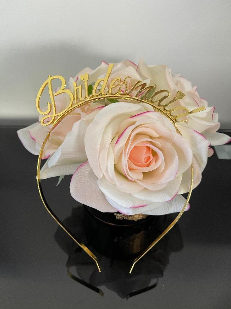 Bridesmaid Headband Tiara Wedding Hair Accessories Headpiece Bachelorette Bridal