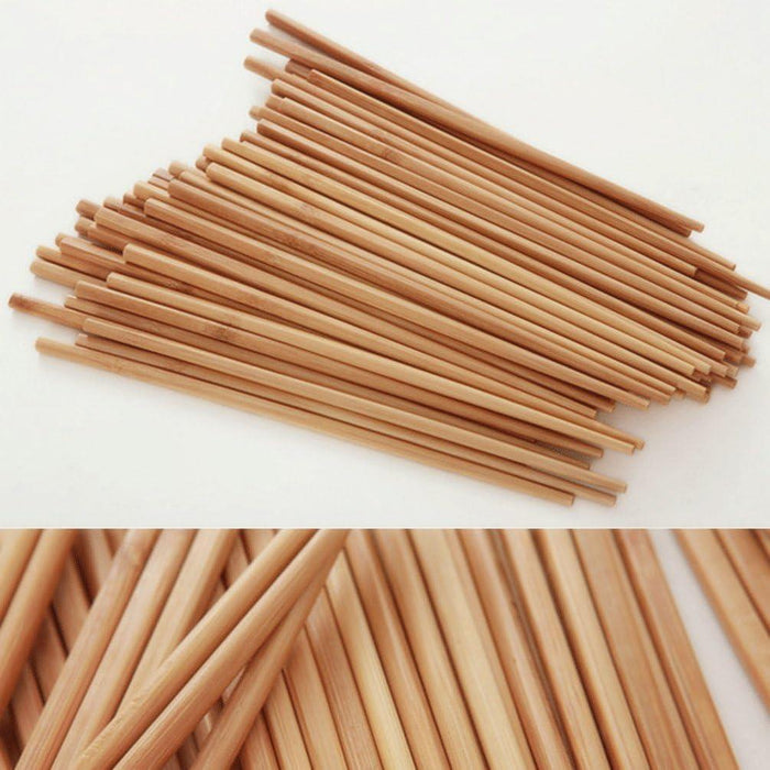 60pairs Bamboo Chopsticks Wooden Wood Asian Chinese Reusable Sushi Food Sticks