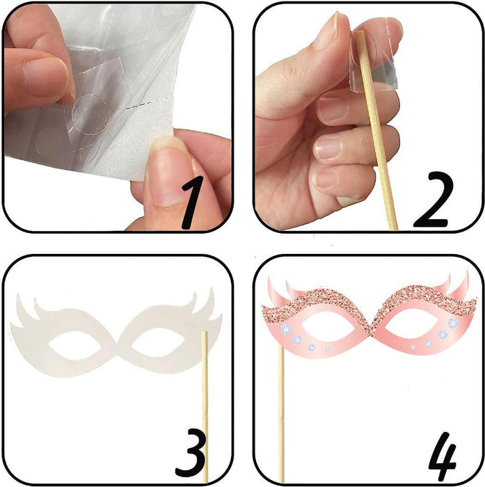 18th Birthday Photo Booth Props Funny Party Supplies Decorations 33pc Rose Gold