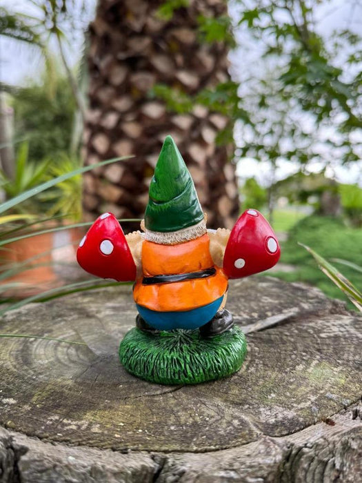 Garden Gnomes Statue Weight Lifter Gnome Workout Fitness Gnome Garden Décor 12cm