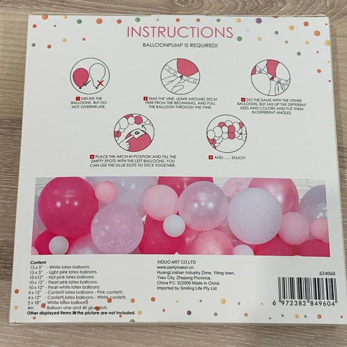 DIY Pink Balloon Arch Garland kit Confetti Balloons Party Decorations 71pc 4m