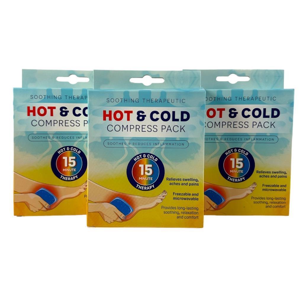 REUSABLE COMPRESS HOT AND COLD PACK PAIN RELIEF FIRST AID THERAPY MIGRAINES