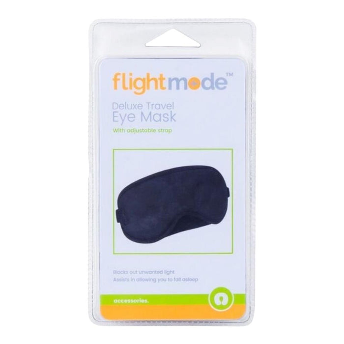 Flight Mode Travel Eye Mask Holiday Adjustable Strap Soft Blackout Aeroplane