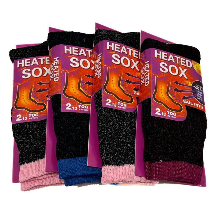 4 Pairs Women Thermal Socks Heated Sox Extra Warm Winter Thick Soft Sock s7-11